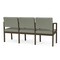 Lesro Lenox 3 Seat Tandem Seating W/ Arms, 64.5 in W 24.5 in L 32 in H LS3103 - alternate 2